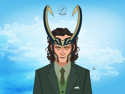 Loki God of Mischief avengers caricature disney disneyplushostar dpicso god of mischief hotstar loki marvel portrait tom hiddlestone web series