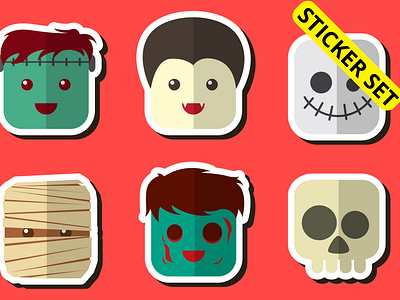 Halloween Sticker Set