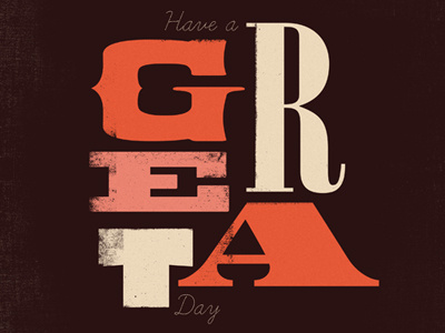 Great Day day great type vintage