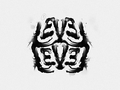 Level - Rorschach design handlettering illustration ink lettering logo poster print rorschach type typography