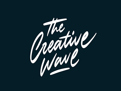 The Creative Wave branding brush calligraphy handlettering instagram lettering logo print type typography