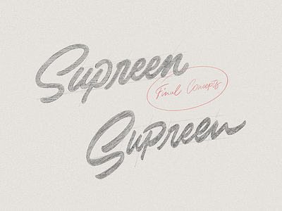 Supreen - Lettering for Ads