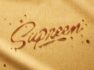 Supreen - Lettering for Ads