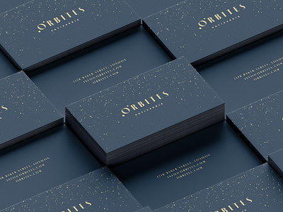 Orbites - Business cards bakery brand identity branding business cards chocolate design identity logo package design packaging patisserie space type typography