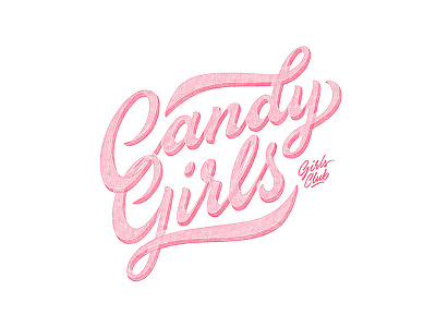 Candy Girls brush calligraphy handlettering instagram lettering logo paint poster print type typo typography