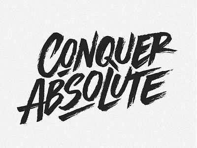 Logotype 'Conquer Absolute' by Laura Dillema on Dribbble