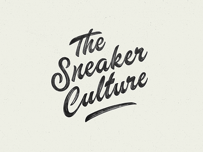 The Sneaker Culture branding brush calligraphy concept handlettering instagram lettering logo print sneaker type typography