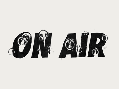 'On Air' adidas bubbles graphic design lettering logo nike sport type typo typography