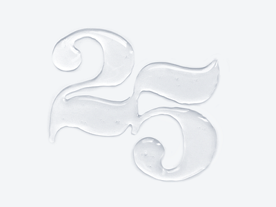 25 - Liquid Experiment design experiment glue handmade lettering liquid logo monogram type