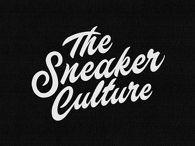 The Sneaker Culture logo branding calligraphy concept design handlettering instagram lettering logo type typography