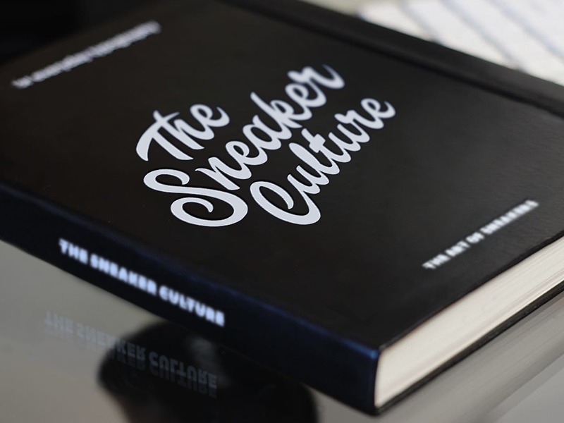 The Sneaker Culture book cover book art cover book concept branding typo logo calligraphy brush typography handlettering type lettering
