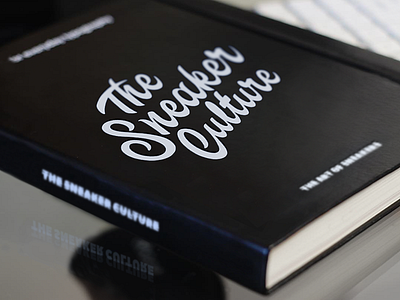The Sneaker Culture book cover book book art branding brush calligraphy concept cover handlettering lettering logo type typo typography