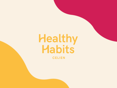 Healthy Habits Celien brand identity branding branding design graphicdesign logo logo design logo design branding logotype pastel pastel color