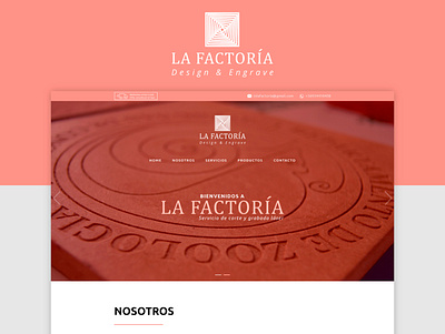 La Factoría app branding cut design diseño gráfico icon illustration illustrator laser cut laser engraving typography ux vector