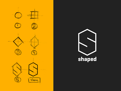 Shaped branding logo logomark s