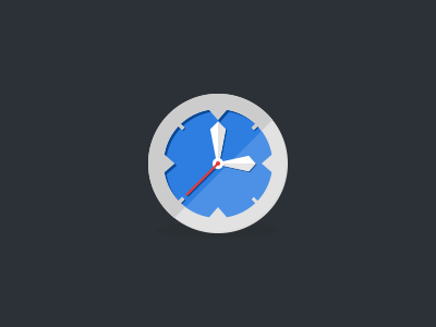 Clock Icon blue clock flat icon