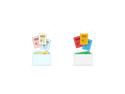 Folders folders icon illustration