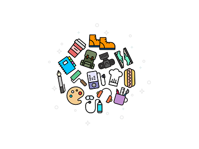 Activities activities icons illustration
