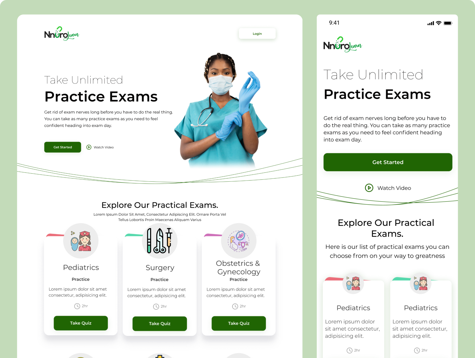 Examination Preparation Responsive Website By KobbyDaUXer On Dribbble