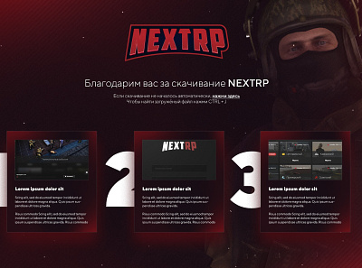 Promo page for GTA NEXTRP promo promotion promotional design web web design webdesign website