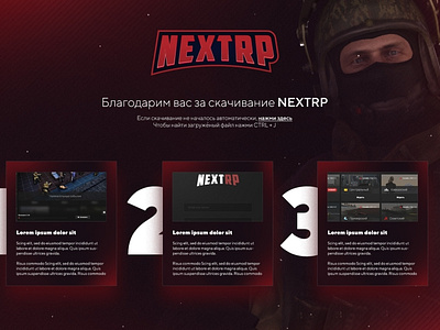 Promo page for GTA NEXTRP