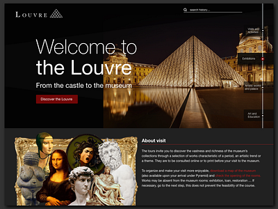 Museum of Louvre - Redesign