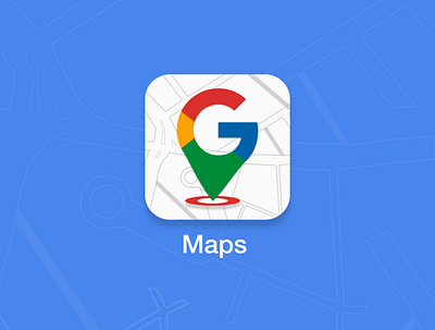 Redesign App Icon - Google Maps adobe app icon daily005 dailyui google maps illustrator maps redesign
