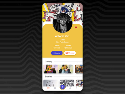 App Find your artist - User Profile