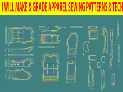 I will sewing pattern maker digital sewing pattern PDF pattern clothing pattern make garments pattern pattern pattern deisng pattern grading pattern making pdf pattern sewing patter sewing pattern maker