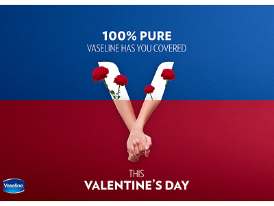 Vaseline Valentine's Day arabia art direction design key visual manipulation valentine day vaseline