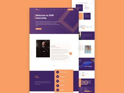 Suri Internship web design internship web landing page