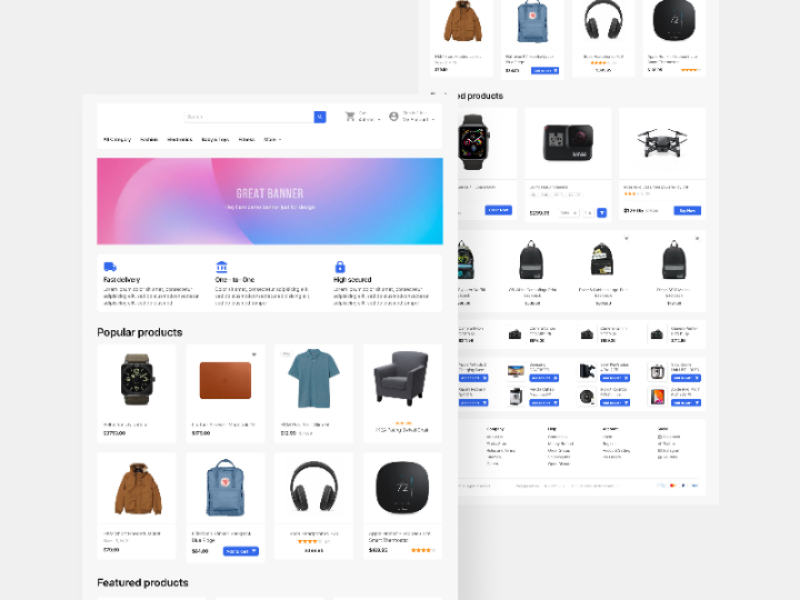 Quickshop by ManDesign on Dribbble