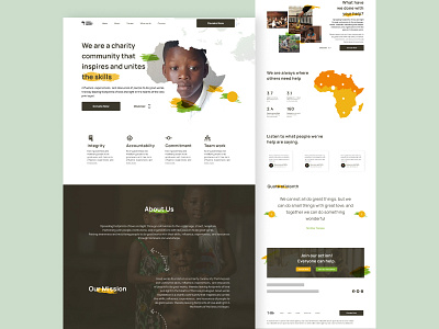 Landing for a NGO landing page ui landingpage uiux website