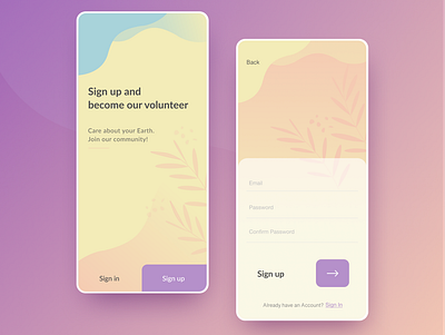 UI Challenge | Sign Up Screen app design flat icon illustration ios minimal sign up typography ui uidesign ux