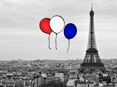 #prayforparis doodle hope love sad day