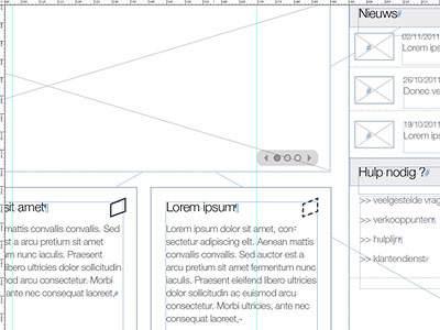 Wireframing - work in progress detail wireframe