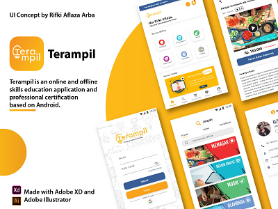 User Interface Terampil app