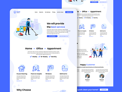 Cleaning Service Landingpage / Website