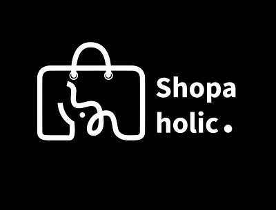 Shopaholic - Logo Store brand branding elephant elephant logo graphic design identity logo logo design logo shop logo store logotype