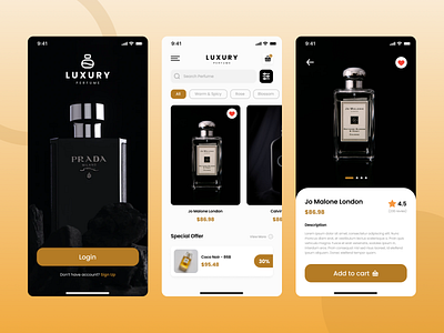 Perfume UI Mobile App