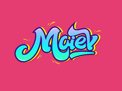 maiev branding font design icon illustration logo vision
