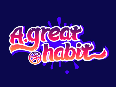 e great habit animation branding flat font design icon logo type ui ux web 用户界面