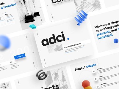 ADCI Solutions presentation adci adcisolutions branding design development drupal presentation product ui ux web design website