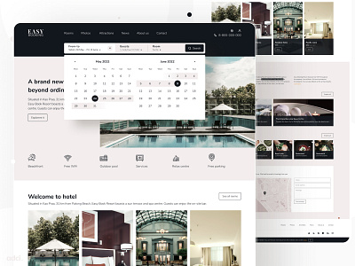 Hotel Booking Landing Page adci booking bookinghotel design drupal e commerce e commerce design e commerce website hotel booking landingpage renthouse responsive ui web design website