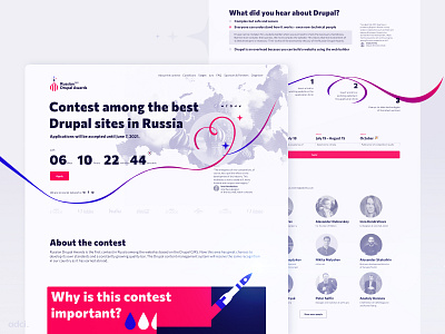 Russian Drupal Awards — Landing Page