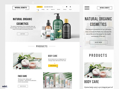 E-commerce natural cosmetics store drupal profile adci design development drupal ecommerce onlineshop platform ui ux analytics web design website