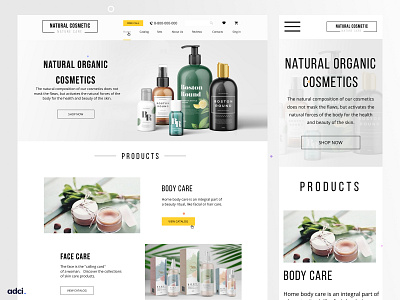 E-commerce natural cosmetics store drupal profile