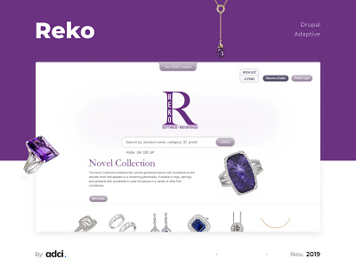 Reko adaptive adci case design development drupal jewelry responsive ui web design website