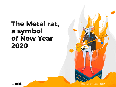 The Metal rat,  a symbol  of New Year  2020