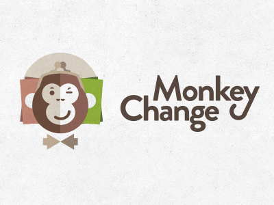 Monkey Change v.2 character exchange flat head icon money wallet